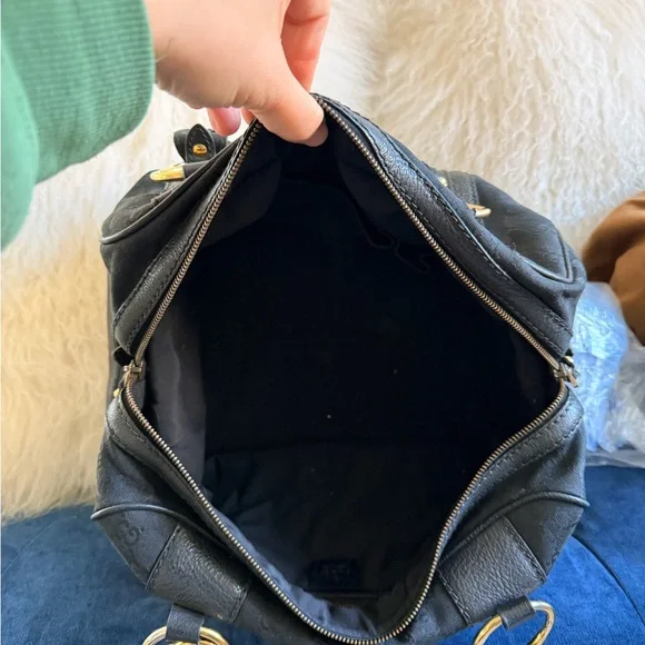 Gucci Black GG Canvas Interlocking Boston Bag - Picture 6 of 7